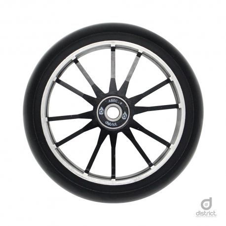 District Scooters 120mmx30mm Wide Twin Core DG120 Wheel - Black / Black